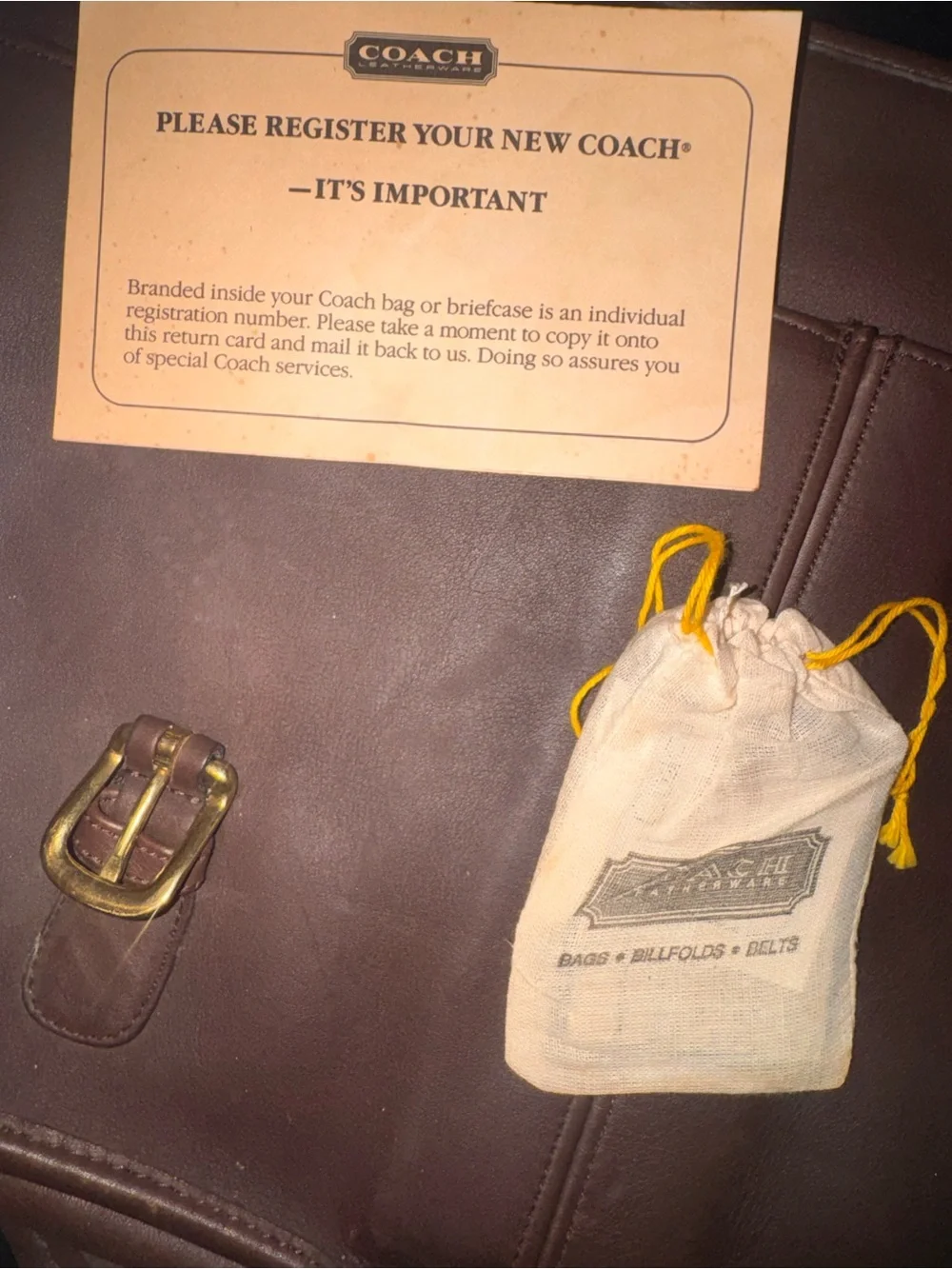 Coach leather vintage messenger bag